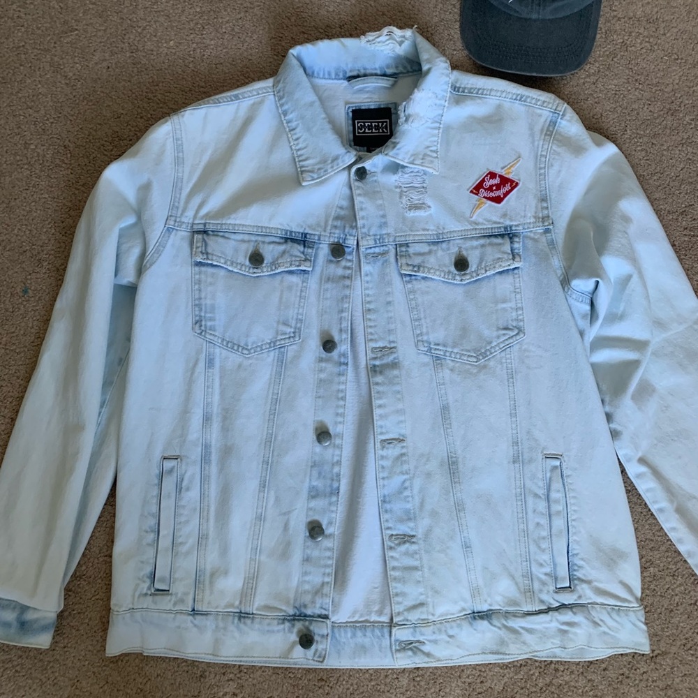 Seek Discomfort Jean Jacket and Hat
